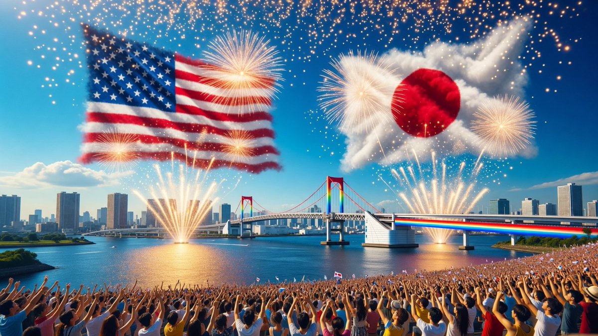 japan_nobunaga's tweet photo. TOMODACHI.
TOMODACHI.
TOMODACHI!!!

Not "Operation Relief."
Not "Operation Support."
Not some cold military code name.

America looked at a drowning nation
and chose ONE word. OUR word.

FRIEND.

Do you understand what that did to us?!
That word rebuilt our hearts before our houses.

That's why Tokyo lit the sky for YOU last night. 🎆
HAPPY 250th, AMERICA!! 🇯🇵🇺🇸