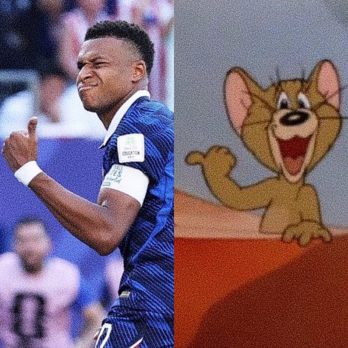 _3adawy_'s tweet photo. @KMbappe @equipedefrance Mbappé is such a troll. 😂 https://t.co/lSFrvgm9Wo