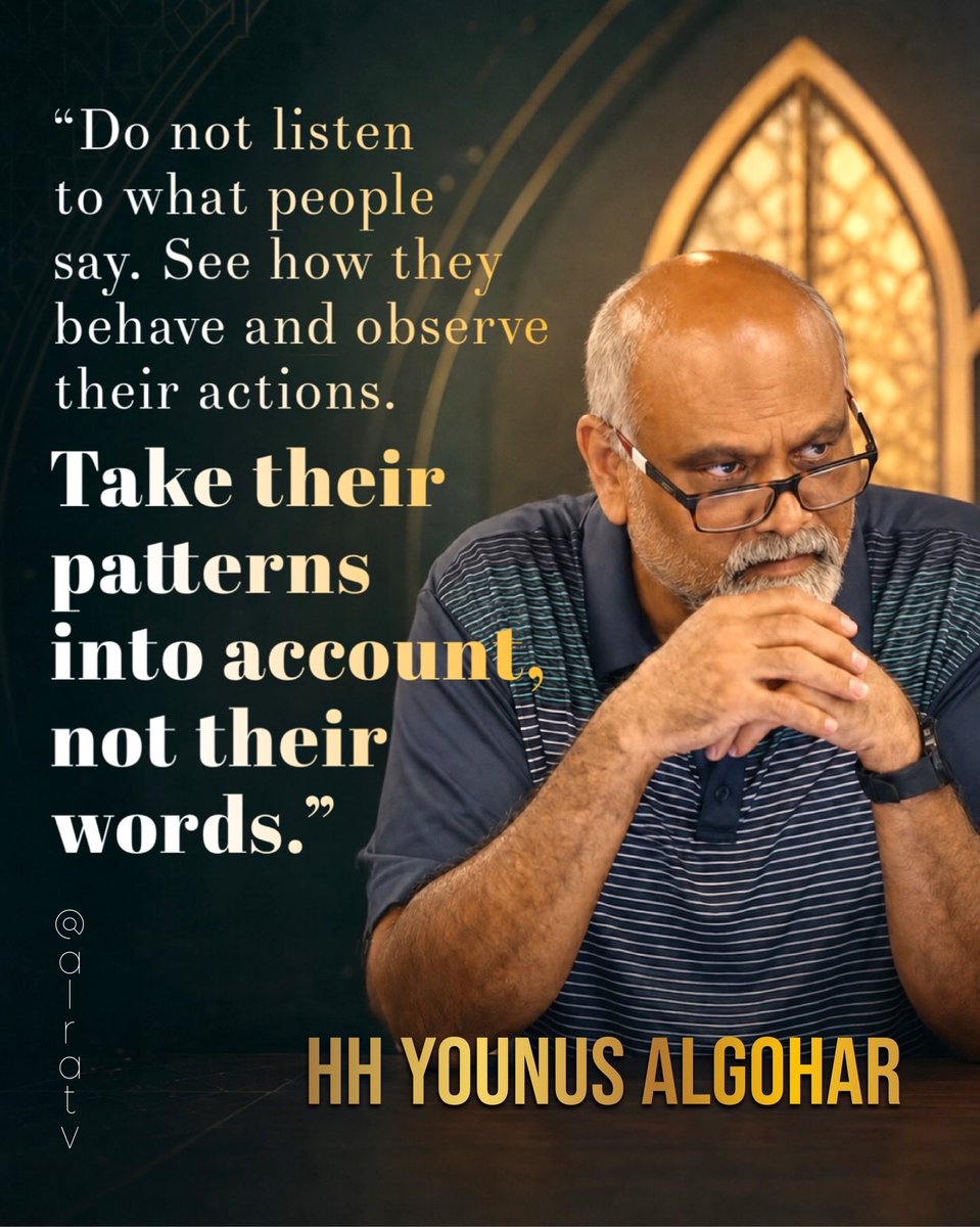 NazoNaz173's tweet photo. #hhyounusalgohar #alratv #chracterbuilding #actionsoverwords #behaviouralpatterns https://t.co/RapuAQgbsf