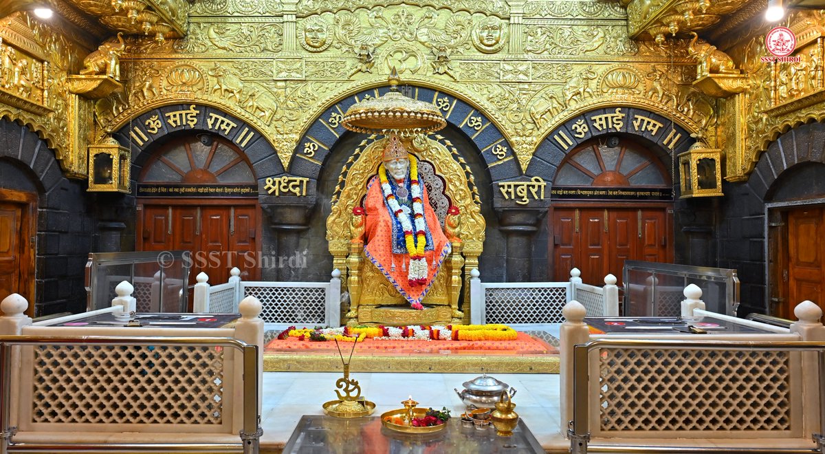 SSSTShirdi's tweet photo. *!! ॐ साई राम !!*
*श्री साईबाबा संस्थान विश्वस्त व्यवस्था,शिर्डी*
*!! ॐ Sai Ram !!*
*Shri Saibaba Sansthan Trust, Shirdi*
≈≈≈≈≈≈≈≈≈≈≈≈≈≈≈≈≈ 
*आरती :-शिर्डी माझे पंढरपुर*
*रविवार ०५ जुलै २०२६*  
*Aarti :-Shirdi Majhe Pandharpur*
*Sunday 05 July 2026* https://t.co/yoffLJxhoA
