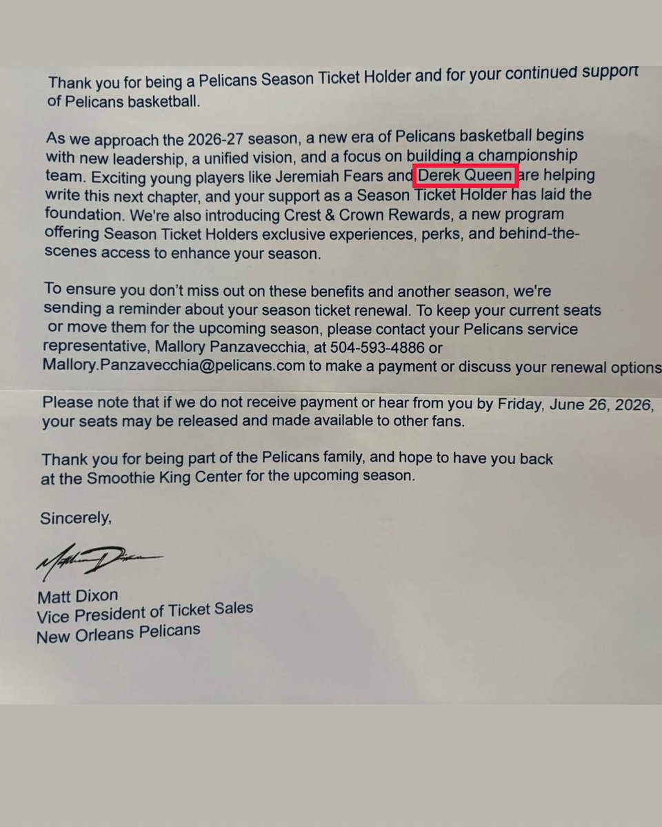 ProPelsTalk's tweet photo. You would think they could at least spell Derik Queen’s name correctly. 

But once again, this franchise continues to half ass this off season 

Via- CharliiShapiro / Reddit https://t.co/N03XtTjDQL