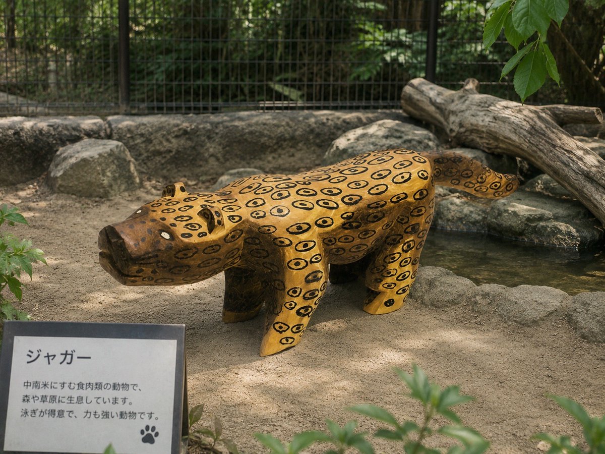 sheepman_bot's tweet photo. 今、一部界隈で話題のジャガーを飼育・展示している主な施設も調べてみました。

意外と少なくて日本で見られる動物園は10箇所（羊男調べ）でした。⭐︎印をつけている動物園はオオアリクイも飼育されていて両方見ることができます。たまにはジャガーとじっくり対峙するのもいいかもしれません😁

那須どうぶつ王国（@nakprstaff）
栃木県那須郡那須町大島1042-1
https://t.co/M6aqnHZXbt

日立市かみね動物園（@HitachiCity_Zoo）
茨城県日立市宮田町5丁目2-22
https://t.co/VIAMBGBx0h

東武動物公園（@tobuzoo_info）
埼玉県南埼玉郡宮代町須賀110
https://t.co/XvhH3rkipl

静岡市立日本平動物園⭐︎（@nhdzoo）
静岡市駿河区池田1767-6
https://t.co/QRdQ3tqF9G

東山動植物園⭐︎（@higashiyamapark）
名古屋市千種区東山元町3-70
https://t.co/D9xG4v6CyX

天王寺動物園（@TenZoo_official）
大阪市天王寺区茶臼山町1-108
https://t.co/inKNlp6ZDB

神戸市立王子動物園⭐︎（@kobeojizoo）
神戸市灘区王子町3-1
https://t.co/bK75qkBgzD

愛媛県立とべ動物園（@tobezooofficial）
愛媛県伊予郡砥部町上原町240
https://t.co/csK3Hfzu3a

わんぱーくこうちアニマルランド（@KochicityZoo）
高知県高知市桟橋通6丁目9番1号
https://t.co/8slvaCRM0e

沖縄こどもの国⭐︎（@OkinawaZoo）
沖縄市胡屋5-7-1
https://t.co/w7Iylwf4If

※この他にもジャガーを飼育しているところはあるかもしれません。開園時間や料金などはWEBサイトを参照ください。