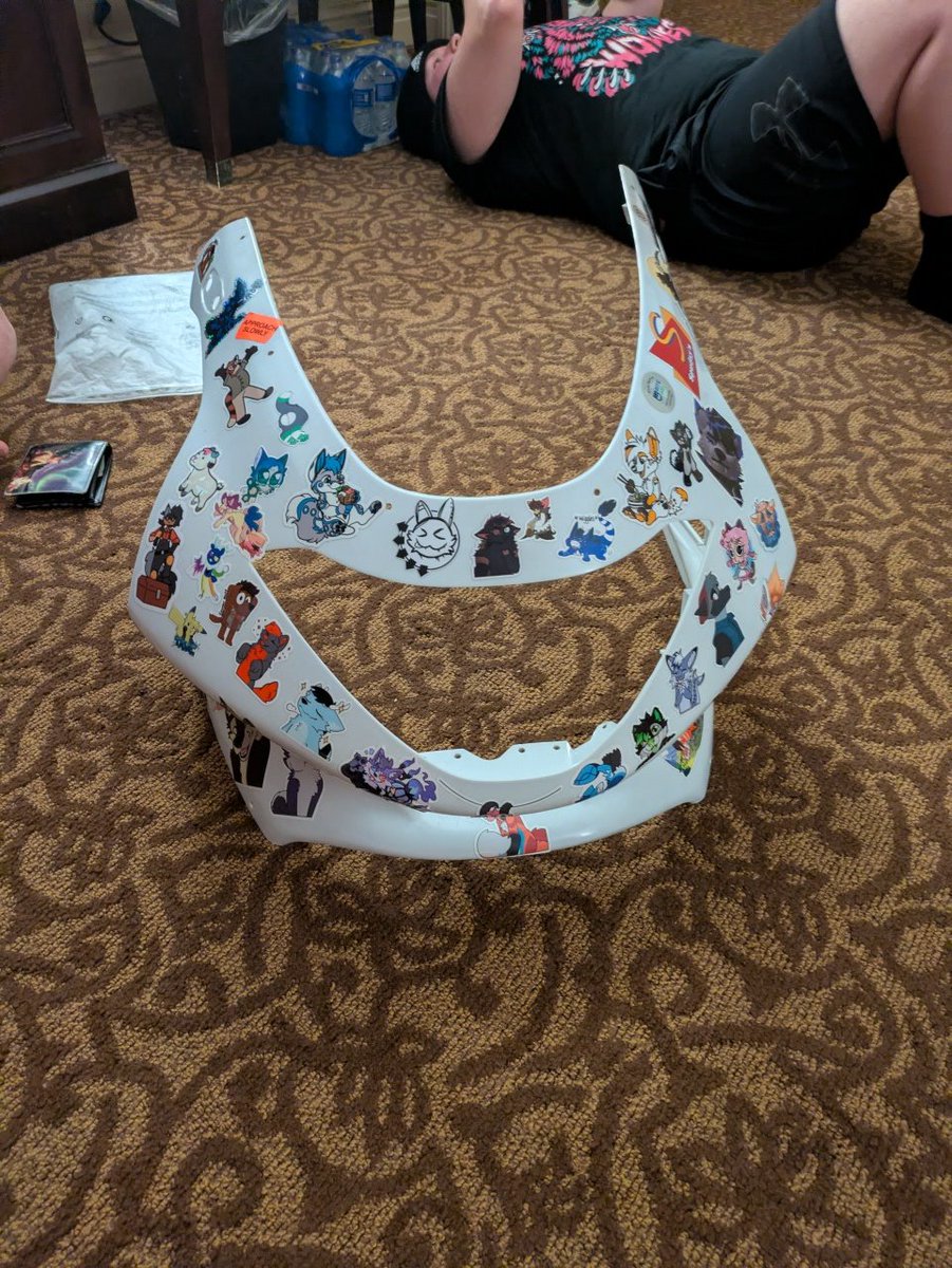 barkgaming67's tweet photo. @anthrocon if you see this piece at AC you are welcome to sticker bomb It anywhere it will eventually be going on my motorcycle https://t.co/aESEejW34o