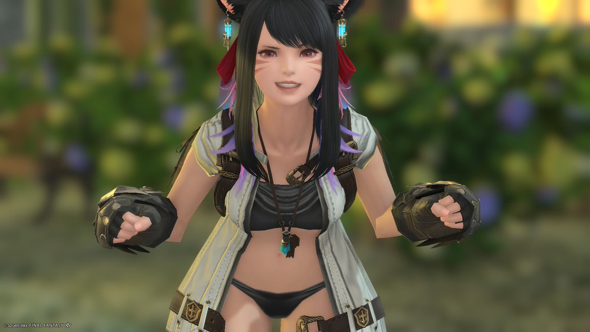 Niatabi's tweet photo. おはよ！

えっもう日曜ですか！？

#おはミコ　#FF14 #ミコッテ https://t.co/w2u36jDQNa