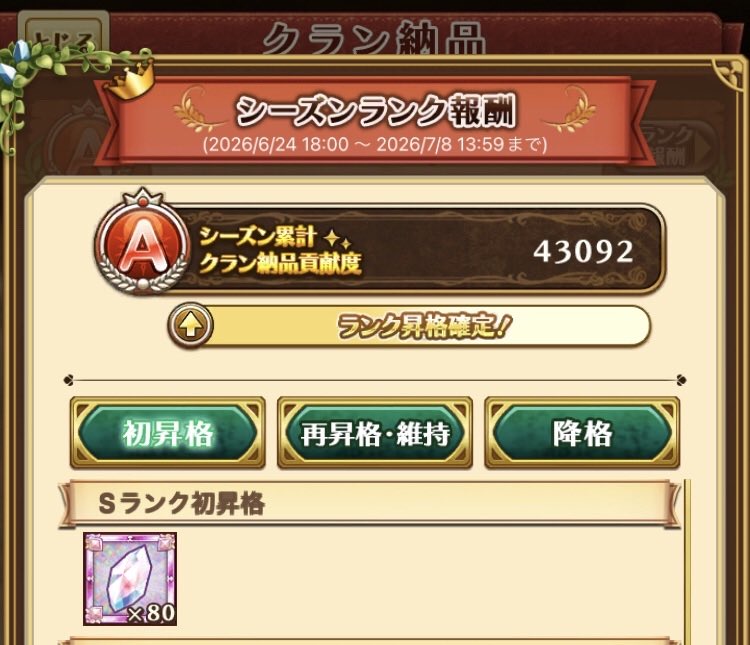 i_uo1v's tweet photo. ㊗️Sランク㊗️
皆忙しいのに時間を割いてもらって感謝(ㅅ´꒳` )
軌道にのってきたけんバリバリいくど！ https://t.co/we9IhEqqtJ