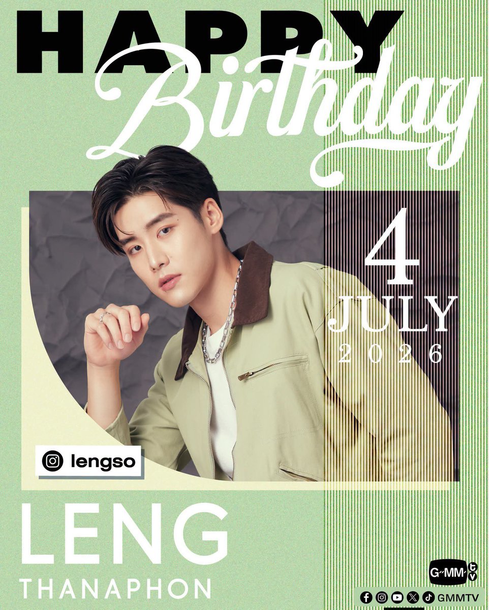 CinemaSerieNews's tweet photo. El actor tailandés #LengThanaphon celebra su cumpleaños 26 este 4 de julio Trabaja para la compañía #GMMTV en espera de su próxima #seriebl #LoveDestiny #AugustLeng #AuLeng  #AugustVachiravit #HappyBirthday #Tendencia #HappyBirthdayLeng #boyslove #bltailandes #serie2026 #estreno https://t.co/pwixbPAXbt