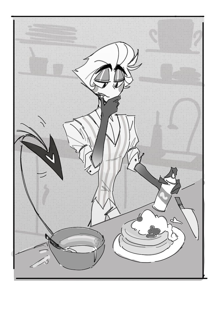 woodensteaky's tweet photo. doodle #LuciferHazbinHotel https://t.co/ZcwnJzyuM8