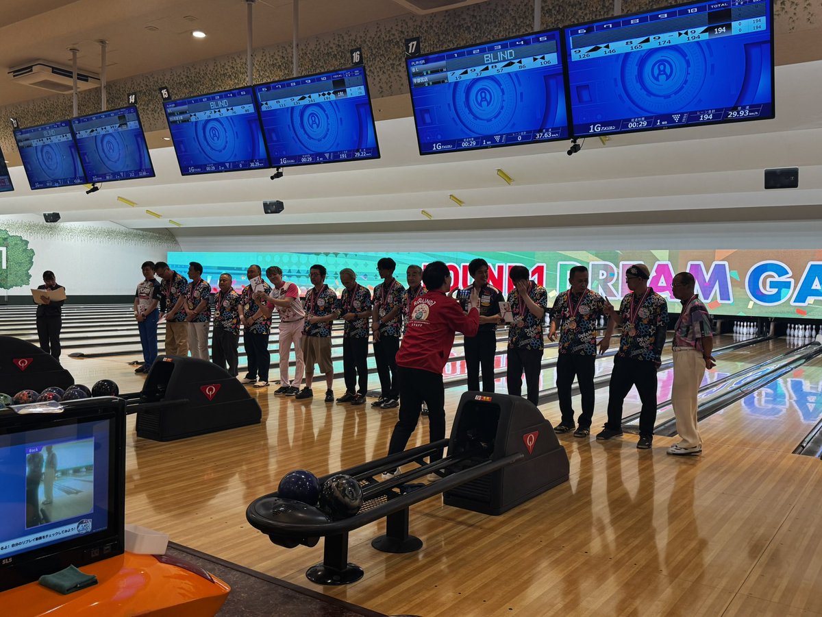 jpba_545's tweet photo. ラウンドワンドリームゲーム2026
Bシフトの青森��代表チームと組ませて頂きました！
結果は2回戦敗退になってしまいましたが、楽しく青森店の皆様と投げることが出来ました✨
青森店の皆様ありがとうございましたー！！
 #ドリームゲーム 
 #ラウンドワン https://t.co/H34yQRfVTZ