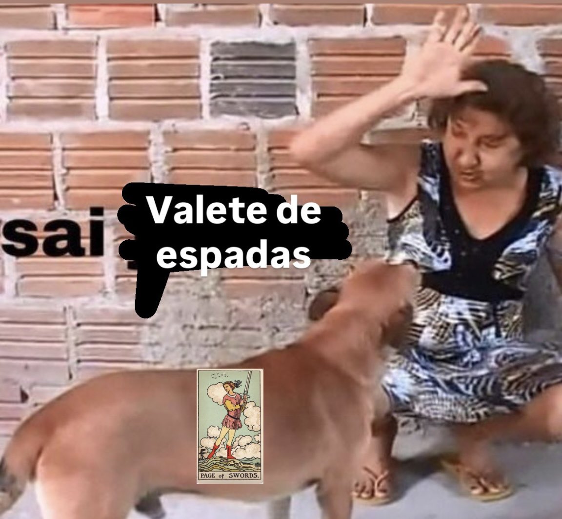 auracartas's tweet photo. Eu quando o valete de espadas cai nas minhas tiragens https://t.co/EJw9HiBN3p