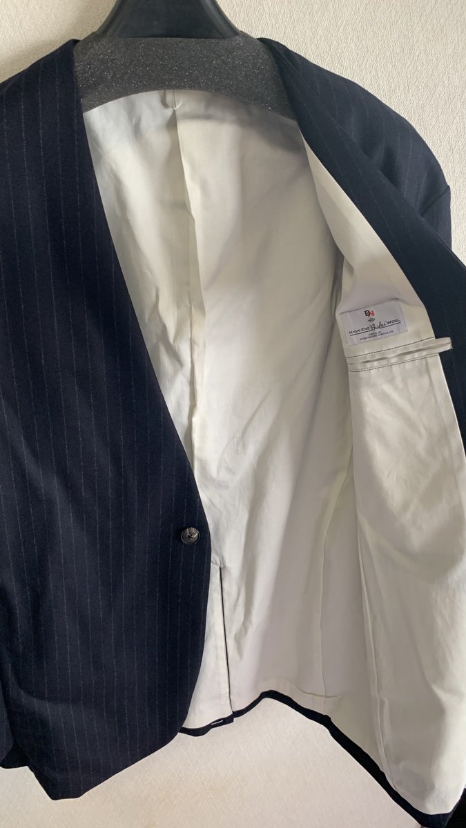 MBアイテム #MBアーカイブ販売 #尾州ウール #チョークストライプ
