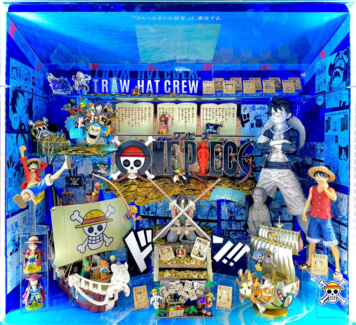 kai_kin29onee's tweet photo. ﾃﾞｨｽﾌﾟﾚｲ王頂上決戦2026
残念ながら開催されなかったので、、
今回は全体を海の青で統一。
ﾛｼﾞｬｰからｼｬﾝｸｽに。そしてﾙﾌｨへ受け継がれる意思を表現。
底板には特注のｵｰｼｬﾝﾚｼﾞﾝｱｰﾄを。
拡散大歓迎です！沢山の方に見て貰って供養とします🙏笑
#ディスプレイ王頂上決戦 https://t.co/twlMGyhByJ