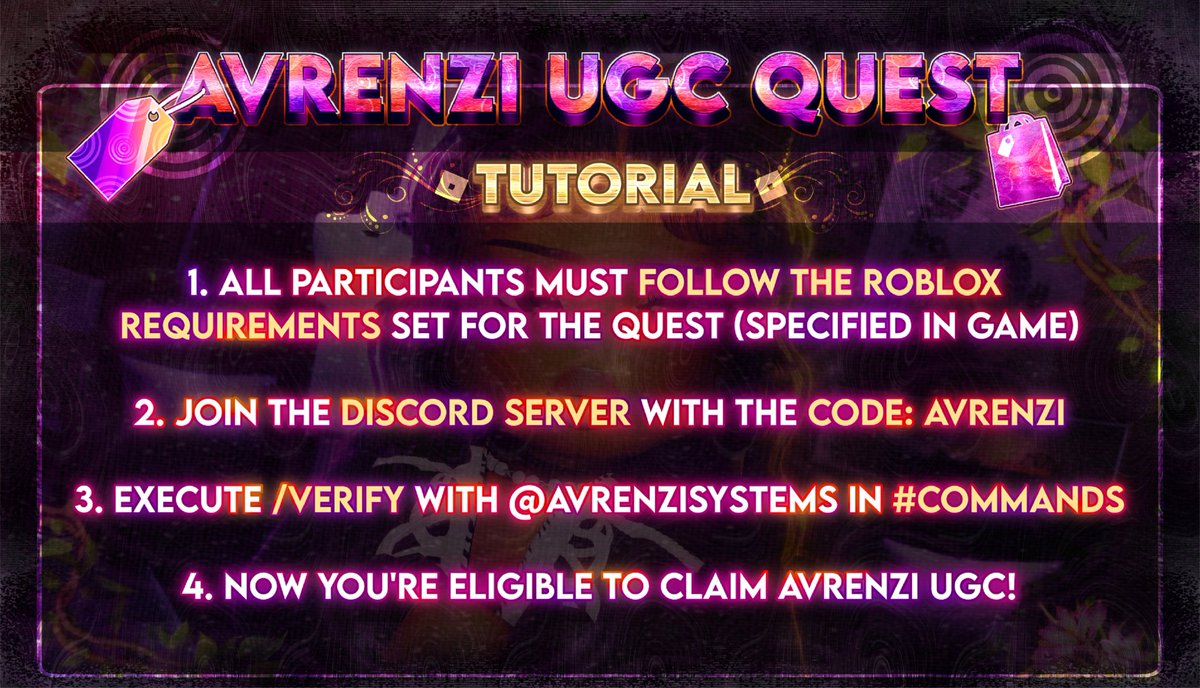 AvrenziStudio's tweet photo. Before participating in a Avrenzi quest be sure you meet these requirements. https://t.co/uuzBRU2mkf
