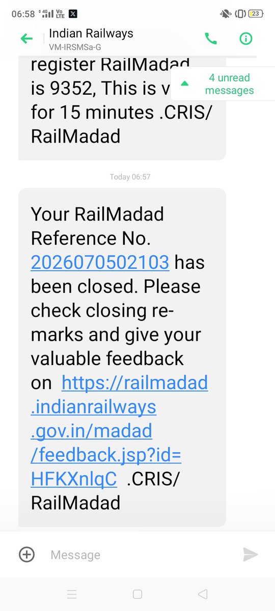 BervaDipak's tweet photo. @RailwaySeva Hi @drmbct the complain again closed without resolution. Please take stern action @RailwaySeva @AshwiniVaishnaw https://t.co/2NzdM0CXNe