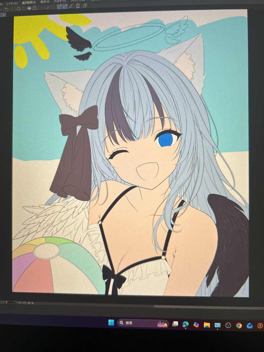 NasuYuki_VT's tweet photo. 下塗りはじめたー
#制作途中 https://t.co/0clxJN14wv
