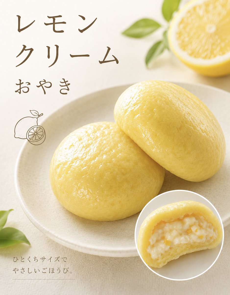 oonishi0024963's tweet photo. 最近は21時就寝の
5時起きです(ﾟ∀ﾟ)

寝るって大事ですね(ﾟ∀ﾟ)

レモンクリームおやき
今日から復活！
今だけです！

#大西堂 https://t.co/khmsHRZBI6