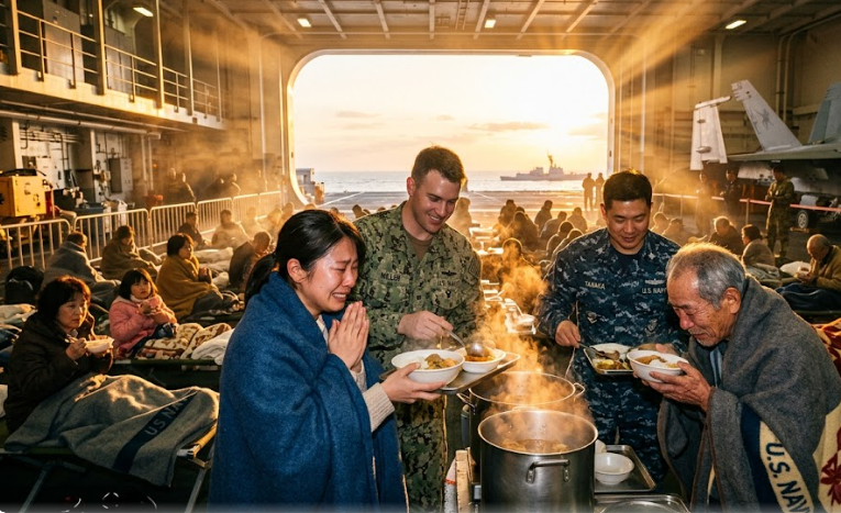 japan_nobunaga's tweet photo. Most Americans DON'T EVEN KNOW this. Japan will scream it forever:

During Operation Tomodachi,
YOUR sailors gave up their OWN hot showers.
Their OWN meals. Their OWN beds.

On THEIR OWN ships.

So that freezing Japanese strangers
could feel warm water and eat hot food.

WHO DOES THAT?!

America does. THAT'S who you are at your best.
And 125 million Japanese saw it with our own eyes.

HAPPY 250th BIRTHDAY!!! 🇺🇸🔥 We love you.
