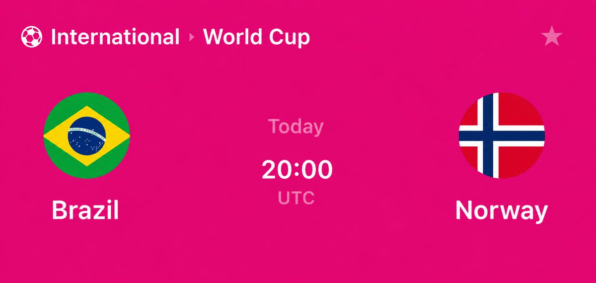 hyperoll's tweet photo. ⚽️ BRAZIL X NORWAY tipping up to $1,000.00 to our players who predict the exact score + first goalscorer.  

Follow & RT + drop your HYPE ID. Got it? Expect a juicy DM 👀

(Must follow ALL RULES!)