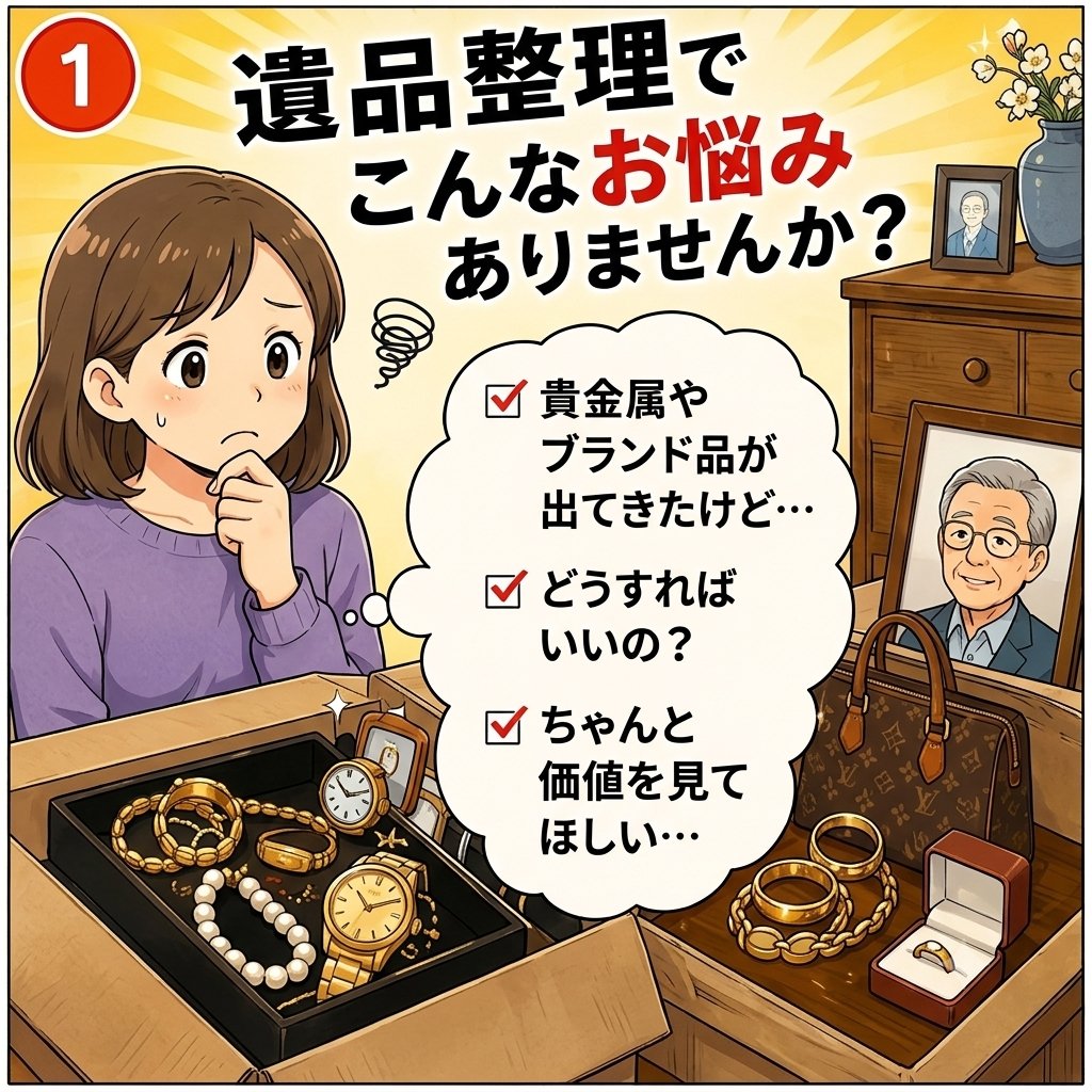 遺品整理で出てきたお品物、 そのままにしていませんか？ 「これ売れる