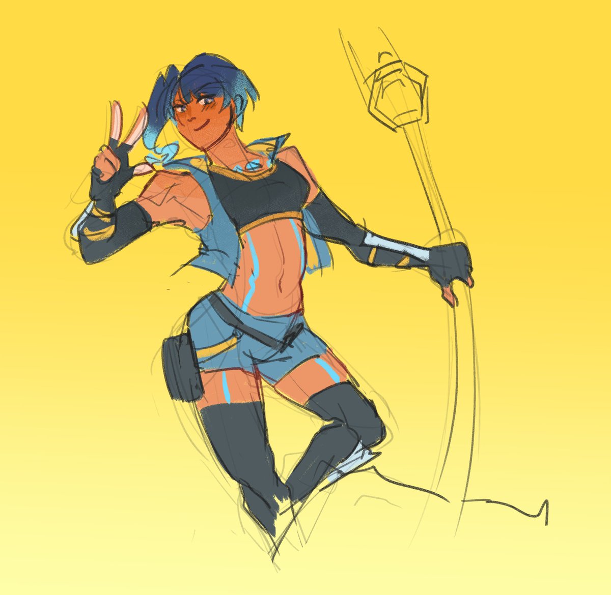 shin_ESPR's tweet photo. also sena doodle... gnarp gnarp ever https://t.co/cknNuydA2K