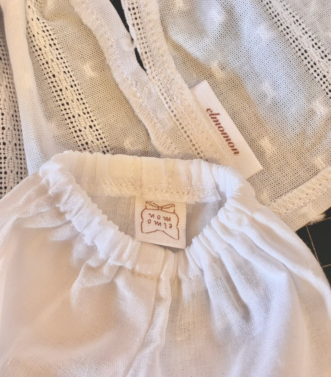 momonga_elmo's tweet photo. 今回のお洋服にはショップタグをつけてみることにした😊✨ https://t.co/GTU7BVUx3R