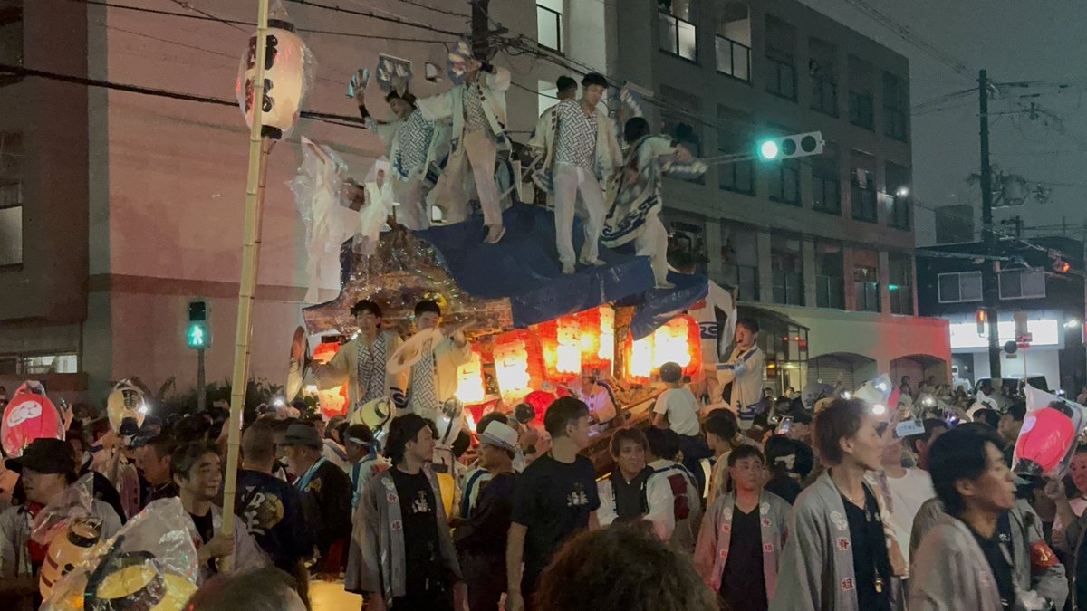 higaccho's tweet photo. 2026.7.4
平野郷だんじり祭り
試験曳き
馬場町、西脇組、背戸口町
三町合わせの時には奇跡的に？雨止んでました
本祭りは7/12.13
杭全神社夏祭りは7/11~14 https://t.co/TversCpLYQ