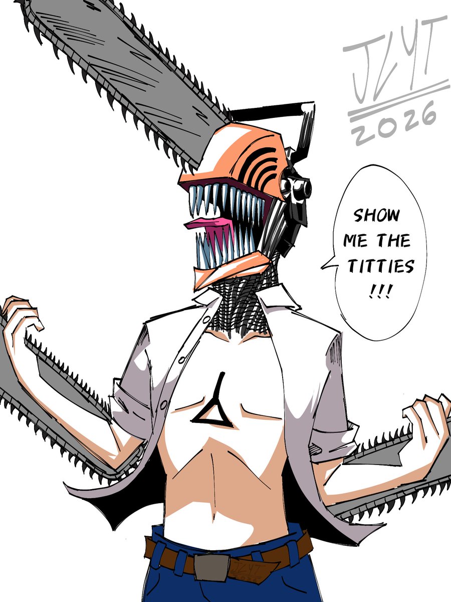 JahealT's tweet photo. IT’S KICK BACKING TIME!!!

#chainsawman #denji https://t.co/NpJGPu7t65