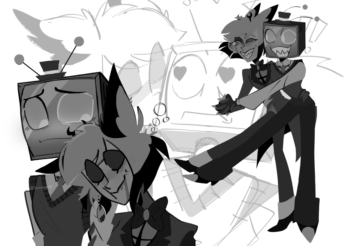winnieypup's tweet photo. "We've been close for a few years now, right?"
#SparksDuo #RadioStatic #HazbinHotelFanart #HazbinHotel https://t.co/0IMwPVfGnV