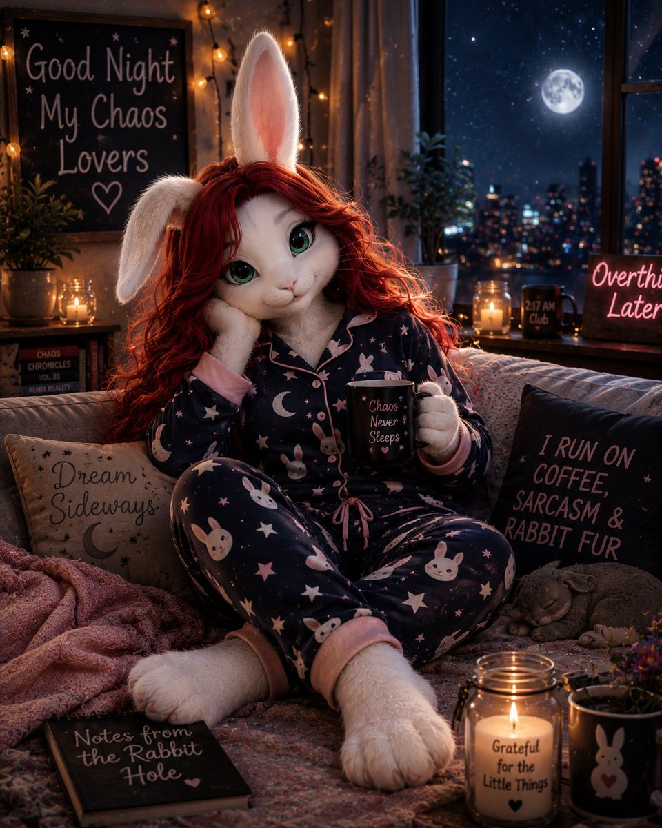 Q23HQMVP's tweet photo. Good Evening, Chaos Lovers. 🌙

Congratulations.

You survived another day without having every answer.

The universe remains unsupervised.

Your laundry is still plotting against you.

That text can wait until morning.

The algorithm will find something else to yell about in approximately eleven minutes.

Meanwhile…

The moon still showed up.

The coffee pot can retire until sunrise.

And somewhere a rabbit is accepting tribute in the form of carrots while pretending he owns the neighborhood.

I’d call that a successful day.

Go get some sleep.

Tomorrow’s weirdness isn’t going anywhere.

Sleep soft.
Dream sideways. 🐰✨
