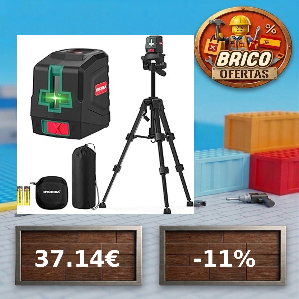 BricoSniperES's tweet photo. 🛠️ HYCHIKA Nivel Laser Autonivelante con Tripo...

💰 Precio: 37.14€ (Base: 41.56€)
📉 Descuento: -10.6% | ¡Mínimo de fábrica! 🛠️
🎯 Sniper: 51/100

🛒 Caza el chollo: https://t.co/2dctmJT0tc
 #brico #ofertas #chollos #Afiliado https://t.co/uAoVmMRW0J