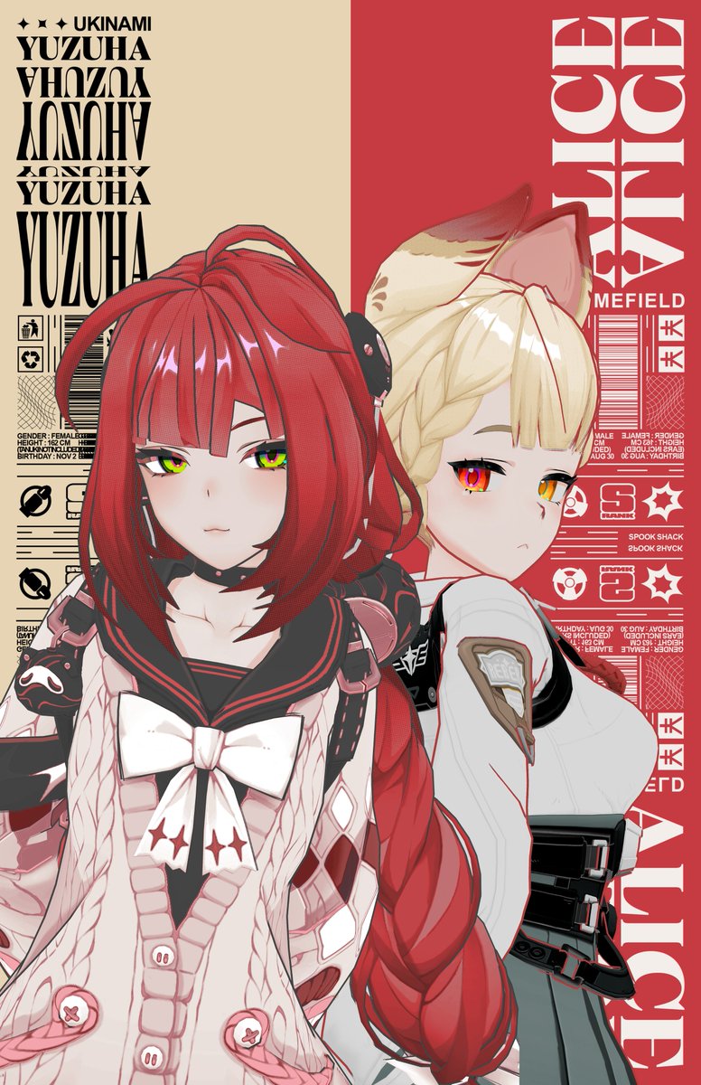 antsy_af's tweet photo. YUZUHA &amp; ALICE - Poster Concepts        

#ZenlessZoneZero https://t.co/kqSl2WqQBs