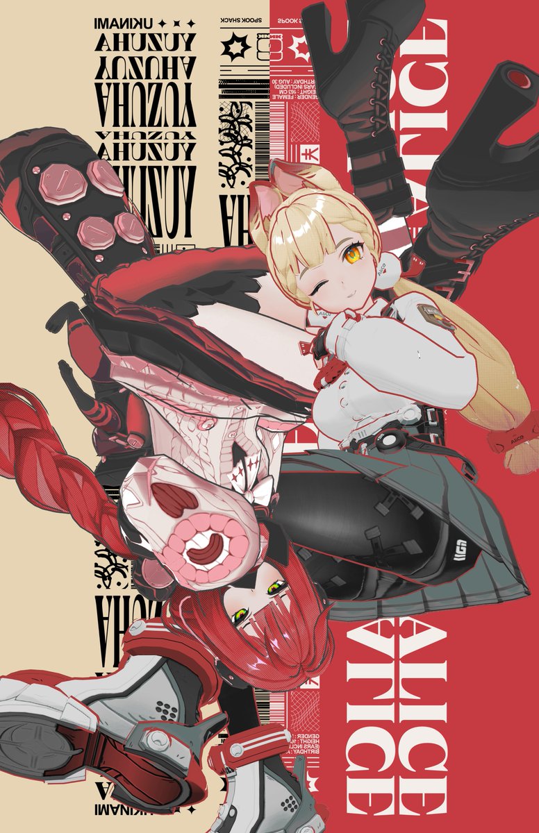 antsy_af's tweet photo. YUZUHA &amp; ALICE - Poster Concepts        

#ZenlessZoneZero https://t.co/kqSl2WqQBs