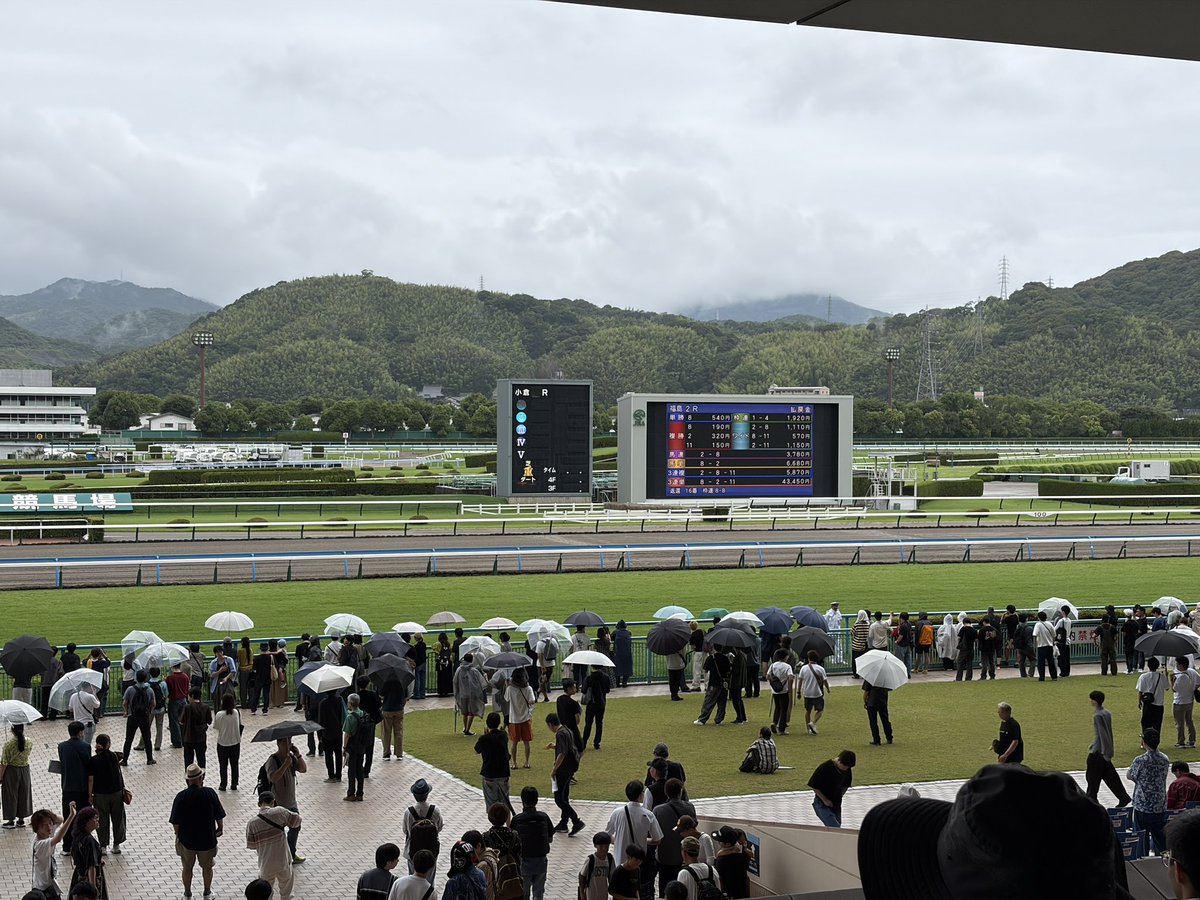 amatsu8624's tweet photo. 小倉競馬場着いた。まずはロードフリューゲルのレースまで待機。 https://t.co/gQwl1FC2Jc