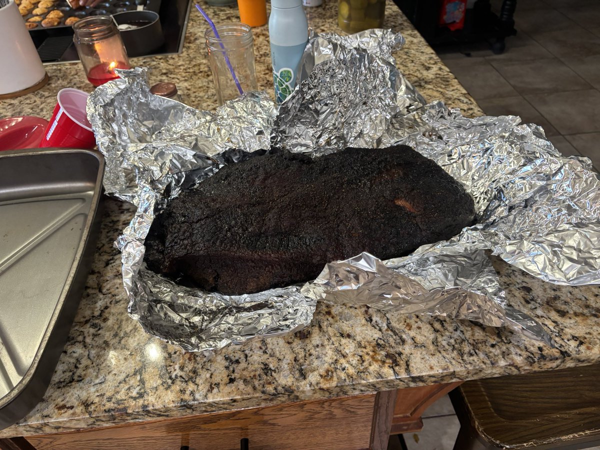 Kentucky_Sooner's tweet photo. Ok brisket critics, I’m no expert but I damn sure ain’t no Lincoln Riley. 🤣 https://t.co/Ic9SCL7dON