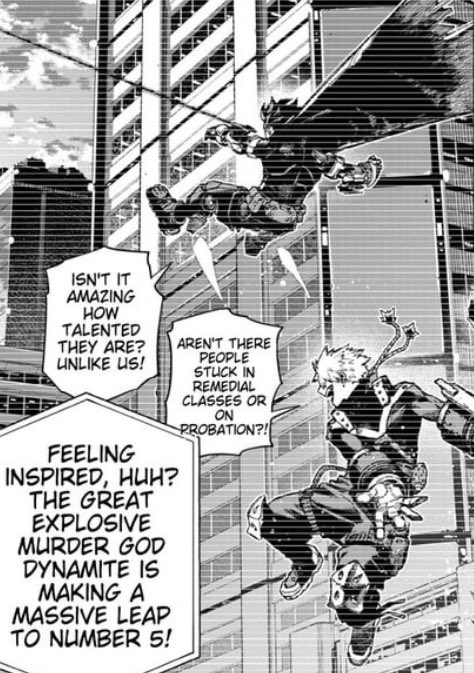MangoIceCrm's tweet photo. katsuki showing concern and sadness over Izuku losing his quirk to the point of crying, he was is so distressed over the idea of not being able to "keep competing and stuff" and fast-forward to when they are both adults, he gets to "keep competing and stuff" again 

MY HEART https://t.co/Kge0Nq3flr
