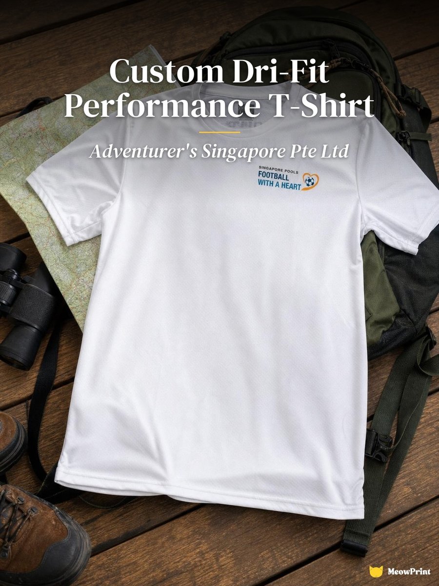 Meowprintsg's tweet photo. Adventurer's Singapore dri-fit tournament tees. Chest: digital heat transfer. Back: silk screen. Sleeve: screen print. Each placement gets the right method. CRR3900 white.

See more: https://t.co/EONDbRBiyX https://t.co/B1xFr3TRWY
