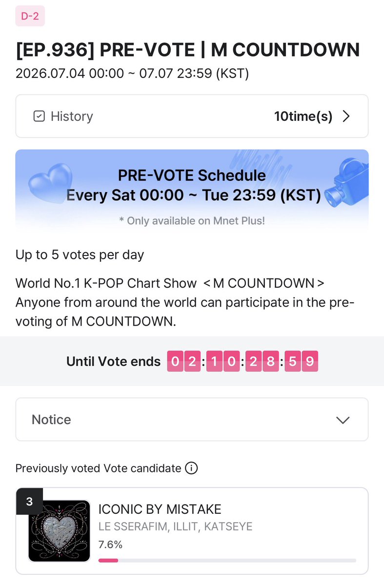 fimloops's tweet photo. 🗳️ DAY 2 of MNET M Countdown Pre-voting!

please cast your 5x votes now and drop proofs‼️

current progress: 7.6% 

🚨THIS MIGHT BE OUR LAST CHANCE FOR IBM WIN🚨 https://t.co/ISEiUxleD7