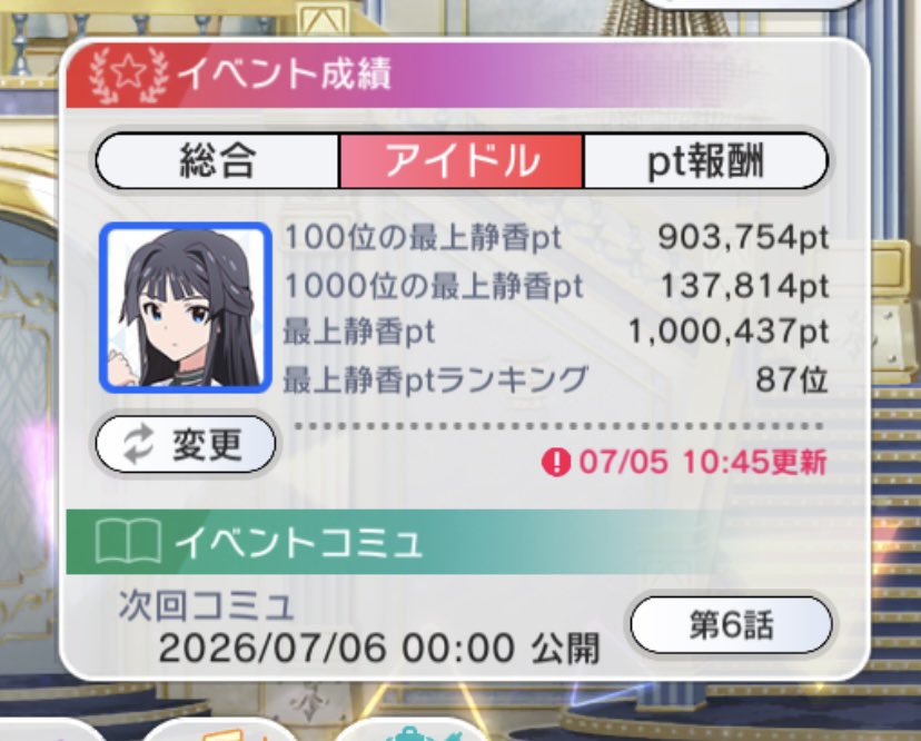 hatsuki765283's tweet photo. ひゃくまんパワー記念 https://t.co/b11Z2LVIyu