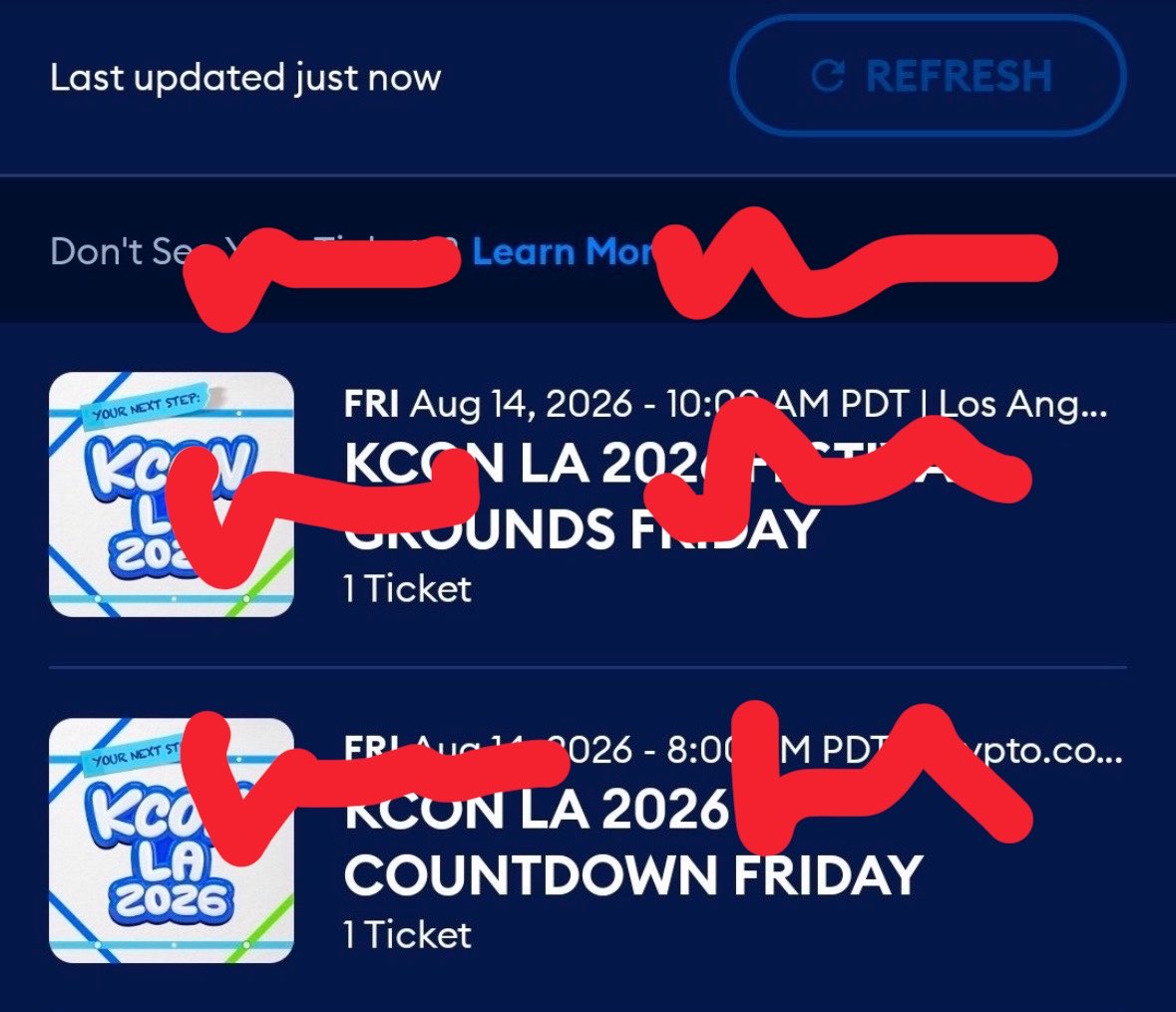 joshisantosh3's tweet photo. wts kcon M Countdown day 1 premium GA FLOOR ticket + convention !
have: 1day vip premium AA ticket !
want: face value
can show ticket proof + trading/past sales proof dm ♥️🌈
#kconla #kcon2026 #wtskcon #wtskconla #kcon https://t.co/lgUHcD4R4U
