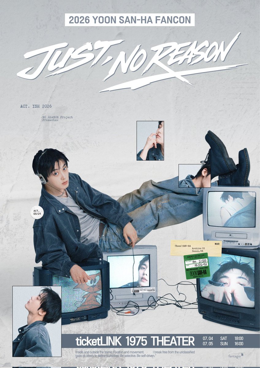 YoonSanhaLatam's tweet photo. [📅 HORARIO 05.07.26]

¡#YOONSANHA tendrá su Fancon [JUST, NO REASON] hoy en Seúl! 😍

🗓️ 5 de julio de 2026, 16:00 kst
📍Lugar: Teatro Ticketlink 1975

#윤산하 #SANHA #산하 https://t.co/7ClBjvU0Zp