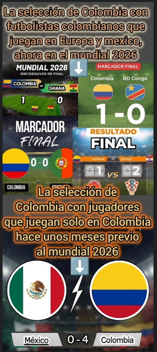 Garoux777's tweet photo. @jpeseteiroDT Colombia pudo ganar el mundial 2026 https://t.co/T2BXZVSLUP
