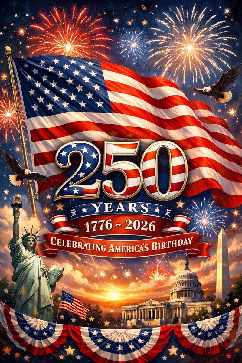 RBSNETWORKS's tweet photo. Today is the best 4th of July to be alive. May we give thanks for the blessings we receive and share them with all. 🇺🇸 #July4th #250YearsOfFreedom https://t.co/fO05pYQa7M
