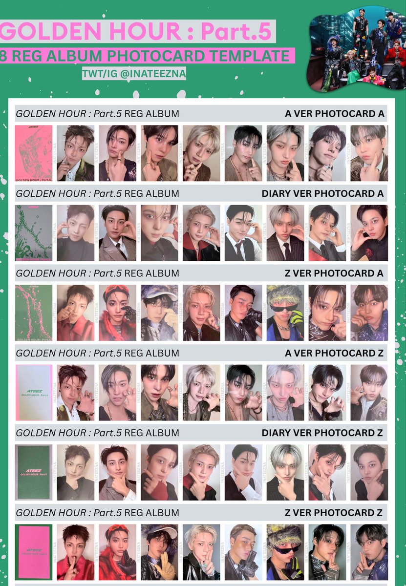 yeosfleur's tweet photo. ateez using instagram-worthy photos for the gh4 photocards and then completely abandoning the idea for gh5 is kind of funny to me what happened https://t.co/floNHOei06