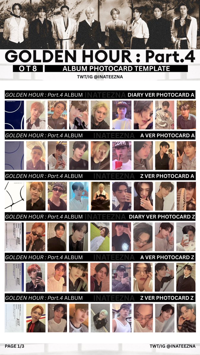 yeosfleur's tweet photo. ateez using instagram-worthy photos for the gh4 photocards and then completely abandoning the idea for gh5 is kind of funny to me what happened https://t.co/floNHOei06