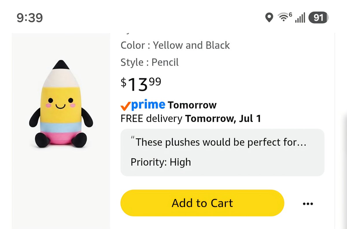 heasley_kristin's tweet photo. @Mathemagician4U @MelissaKumanski Y is for Yellow pencil plush for our reading corner and Yellow pencil curtains.  These would make the room so bright and cheery. 🤞💛✏️https://t.co/QiOdPKrbeg #beakindhuman #clearthelist #teachersofX #helpateacher #supportaclassroom https://t.co/eB4WKhxOTV