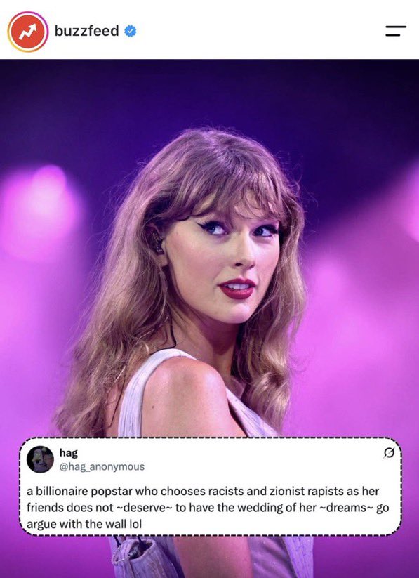 ThinkIndep's tweet photo. Billionaire Taylor Swift got pro-Israel Adam Sandler to officiate her multi million dollar, elitist-fest wedding &amp; invited multiple abusers, racists, Zionists, MAGA &amp; an executive ICE contractor. https://t.co/2ANCGxhH7r