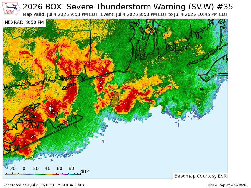 PrecisionWxFcst's tweet photo. BOX issues Severe Thunderstorm Warning [wind: 60 MPH (RADAR INDICATED), hail: <.75 IN (RADAR INDICATED)] for Washington [RI] till 10:45 PM EDT https://t.co/NI97Ud4Sn0 https://t.co/fCBxyOQBLH