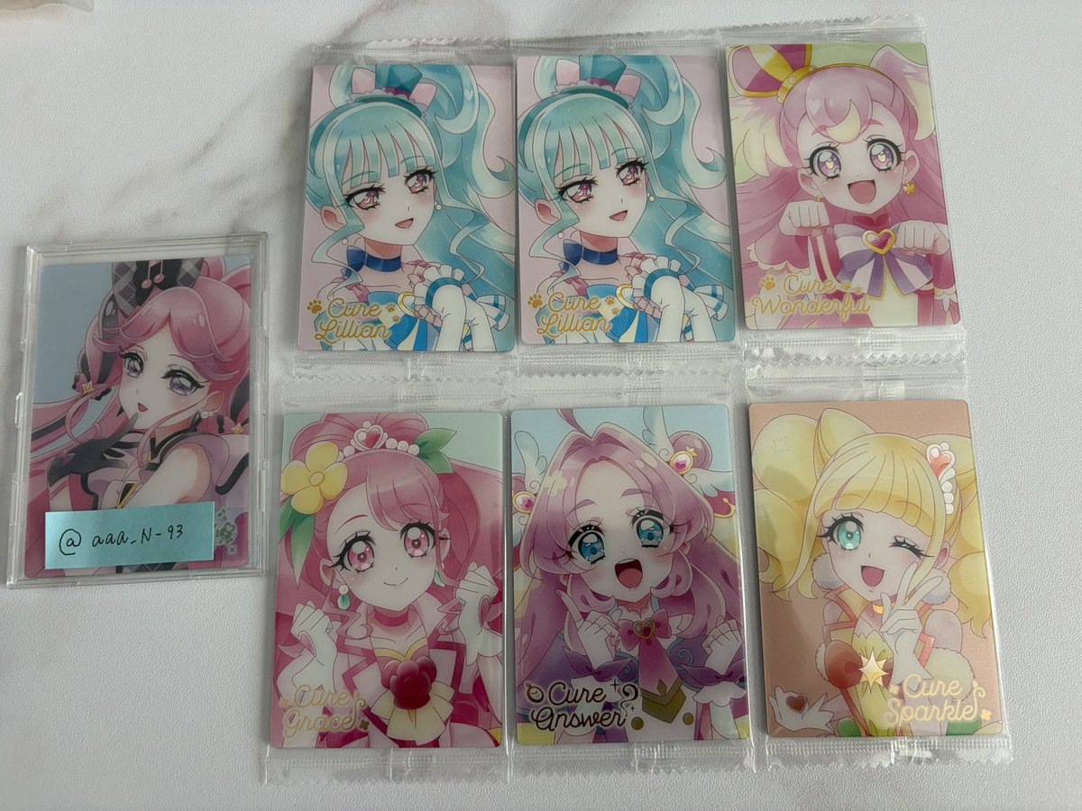 aaa_N_93's tweet photo. プリキュアウエハース交換

【譲】画像のもの
【求】キュアキッスHR 
　　キュアズキューンHR

郵送での交換になります。
検索からでもお声がけください。

#プリキュアウエハース https://t.co/3Wytdm3ATB