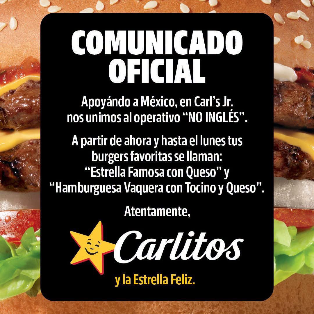 laredcincoradio's tweet photo. 🇲🇽⚽️ || Marcas en México se suman a un trend previo al duelo ante Inglaterra: cambian sus nombres al “mexicano” y dejan de usar inglés durante el fin de semana como muestra de apoyo a la Selección. https://t.co/V81sUlK9mU