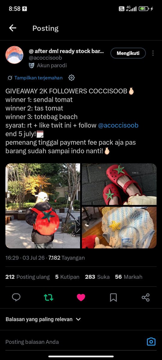 laoutine's tweet photo. @acoccisoob izin ikutan kak smoga rejeki 🥰✨🎀🎉 https://t.co/tWV5hvpzee