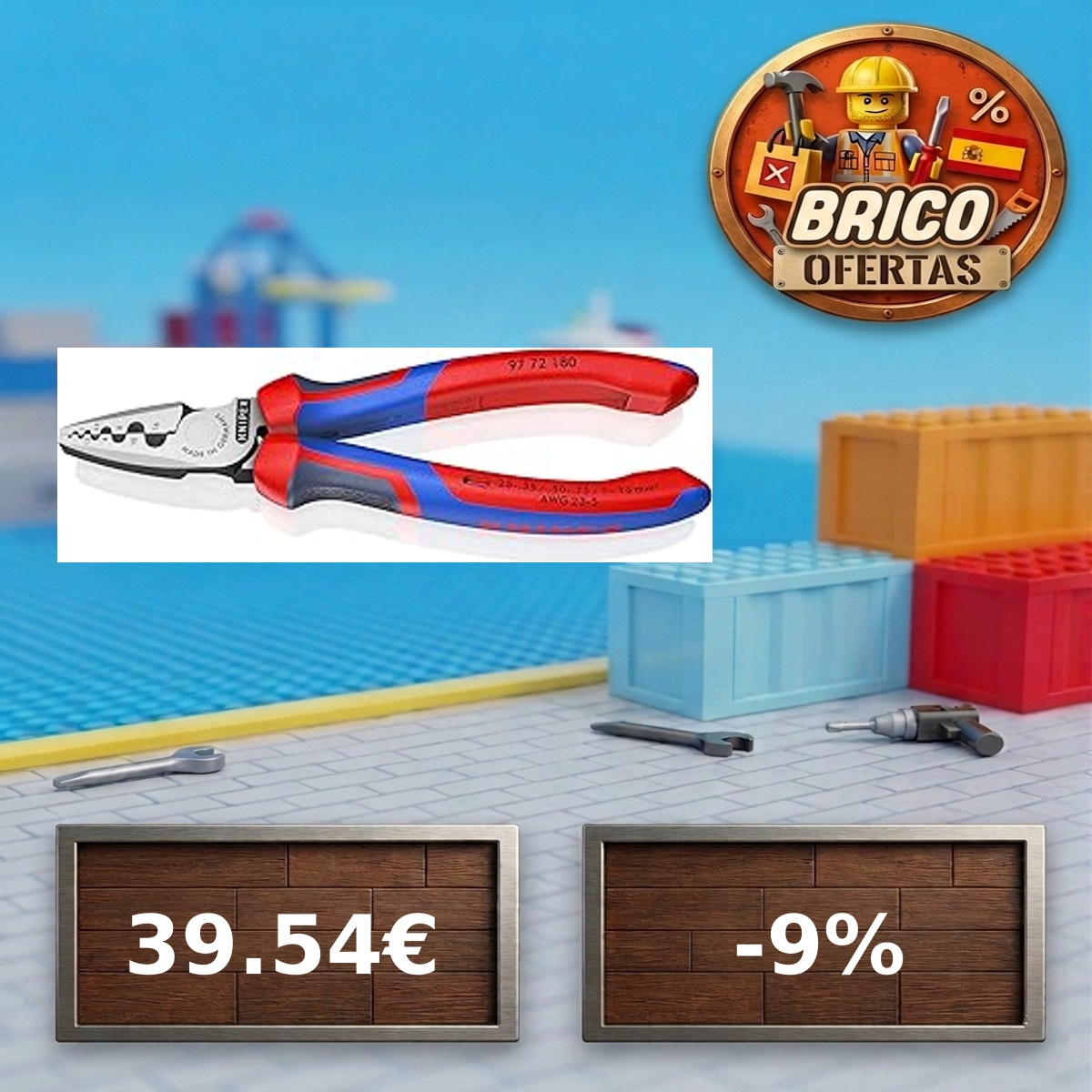 BricoSniperES's tweet photo. 🛠️ KNIPEX Crimpadora para punteras huecas con m...

💰 Precio: 39.54€ (Base: 43.31€)
📉 Descuento: -8.7% | ¡Mínimo de fábrica! 🛠️
🎯 Sniper: 47/100

🛒 Caza el chollo: https://t.co/TyFw1T85nd
 #brico #ofertas #chollos #Afiliado https://t.co/7kDZLj9esb